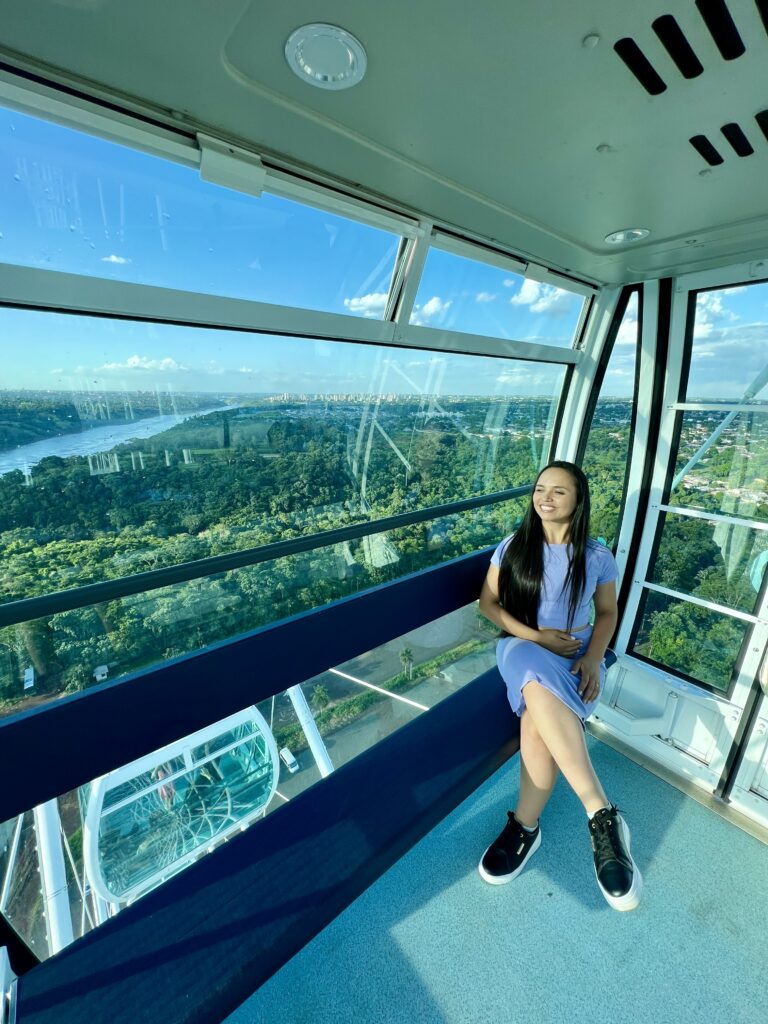 Vista da roda gigante em Foz do Iguaçu
