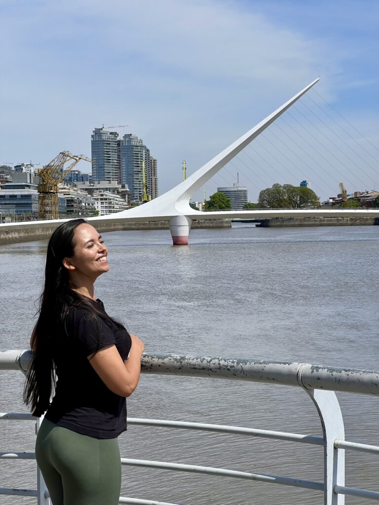 O que fazer em Buenos Aires- Vista da ponte de la Mujer