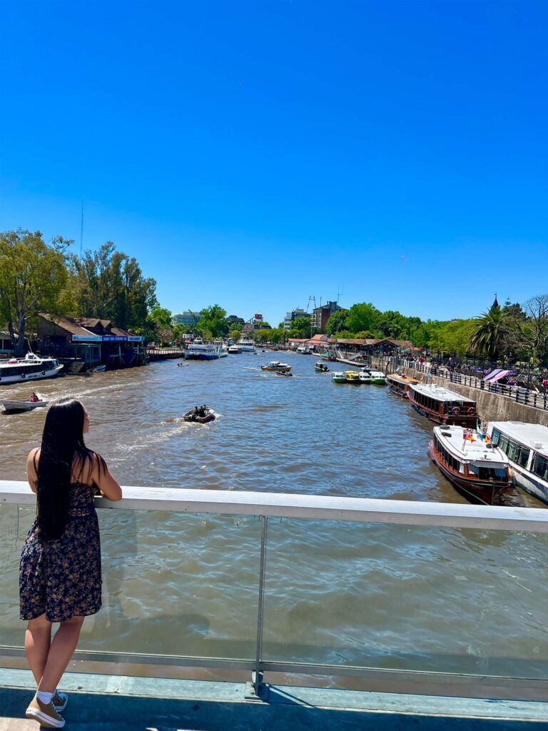 A bela paisagem da cidade de Tigre Argentina