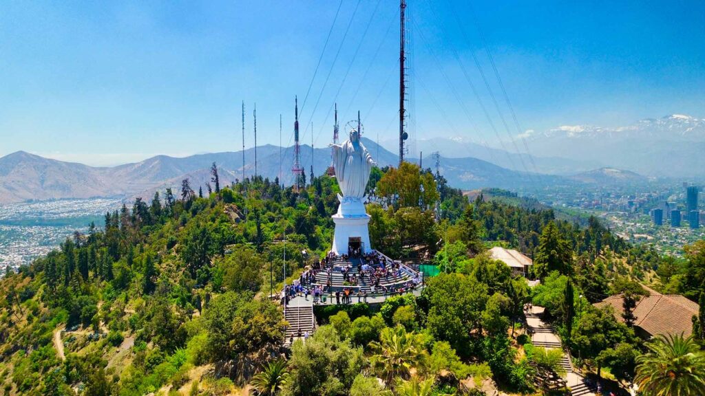 Cerro San Cristobol em o que fazer em Santiago do Chile. 