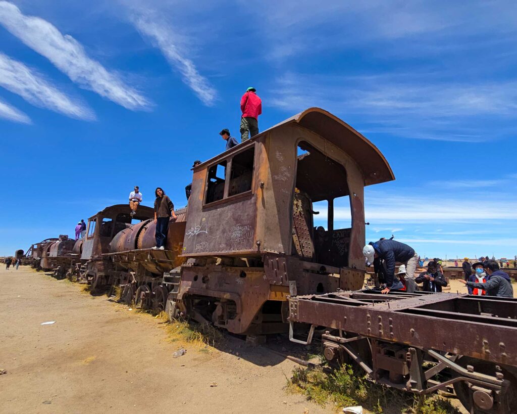 Cemitério de trens em Uyuni