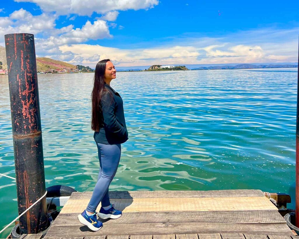Lago Titicaca na cidade de Puno