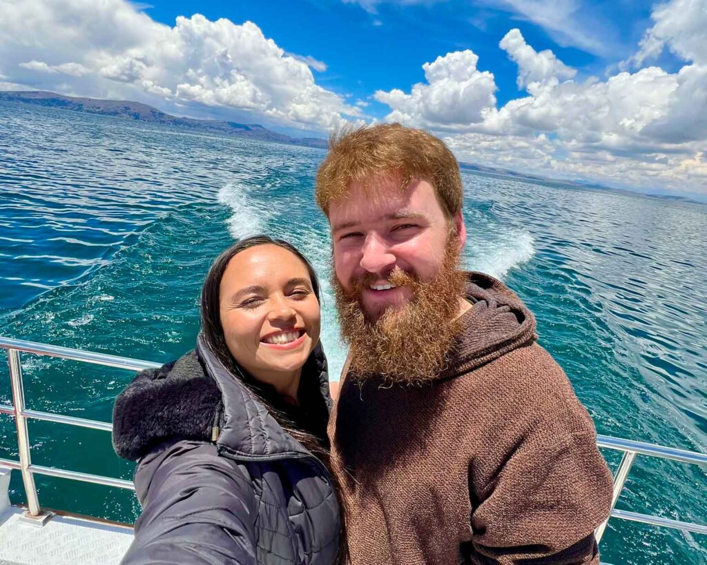 Navegando pelo Lago Titicaca